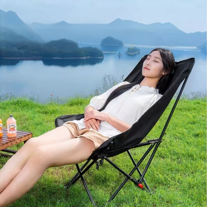 에버킨 3단 각도조절 경량 접이식 캠핑의자