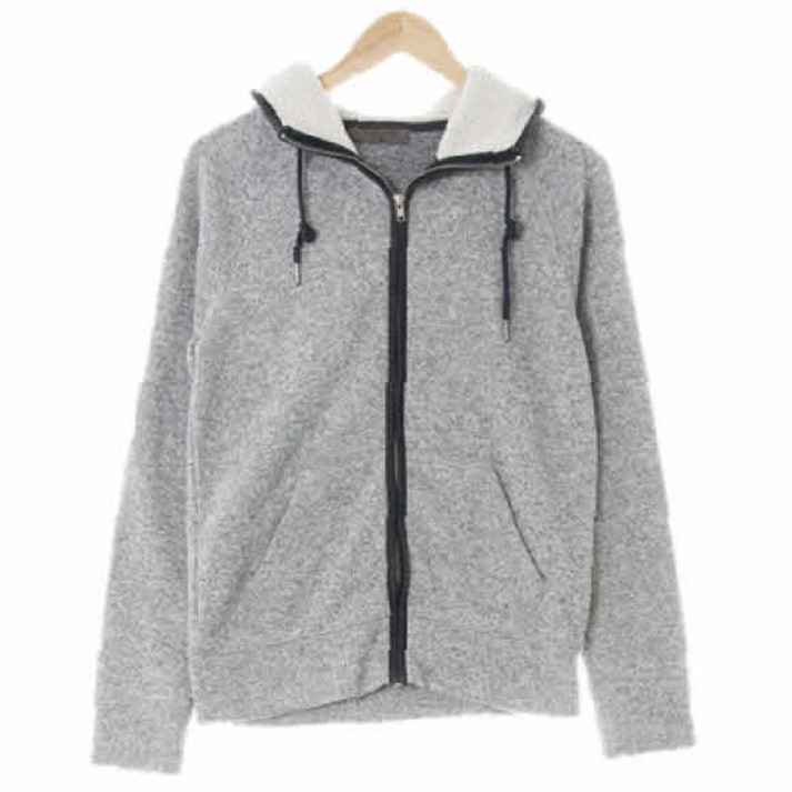 지오다노 9937 그레이 니트후드집업 S