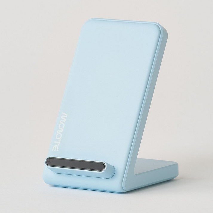 모노트 15W 고속 무선충전기 거치대 QWC10101, 1개, 스카이 블루Sky Blue