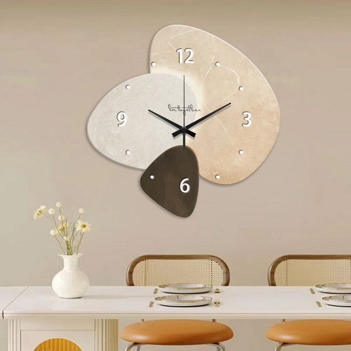 햇빛에이치 북유럽 스타일 무소음 벽시계 40cm