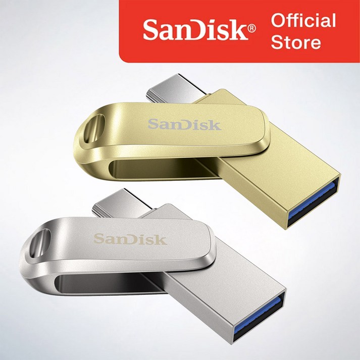 샌디스크 USB 메모리 울트라 듀얼 드라이브 럭스 Type-C OTG USB 3.2 SDDDC4
