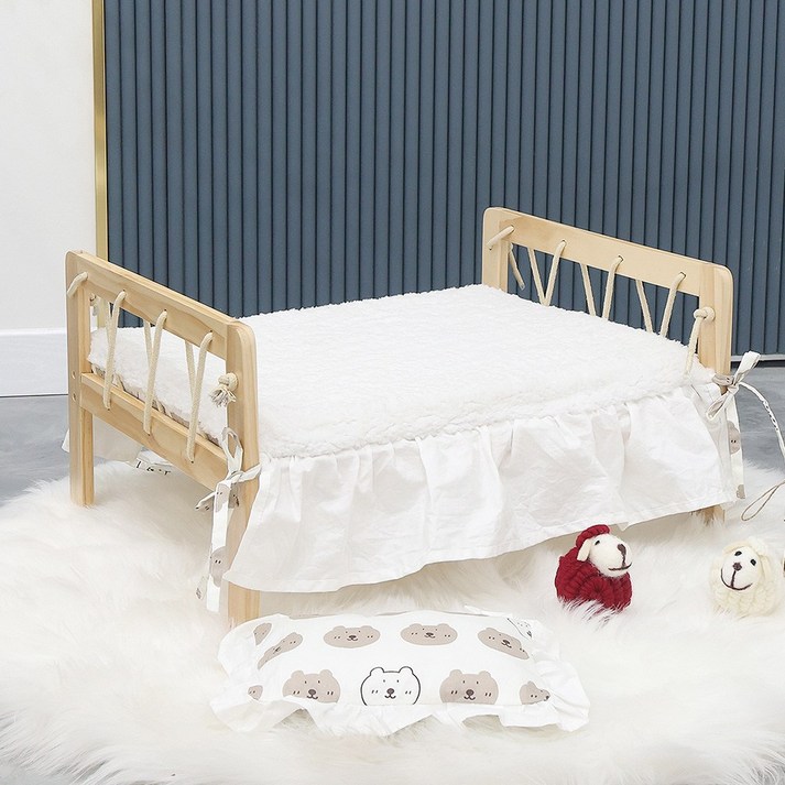 21세기트랜드 러블리 반려동물 원목 침대, 1개