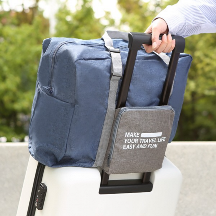 바이티크 여행용 보스턴백 캐리어결합 접이식 보조가방