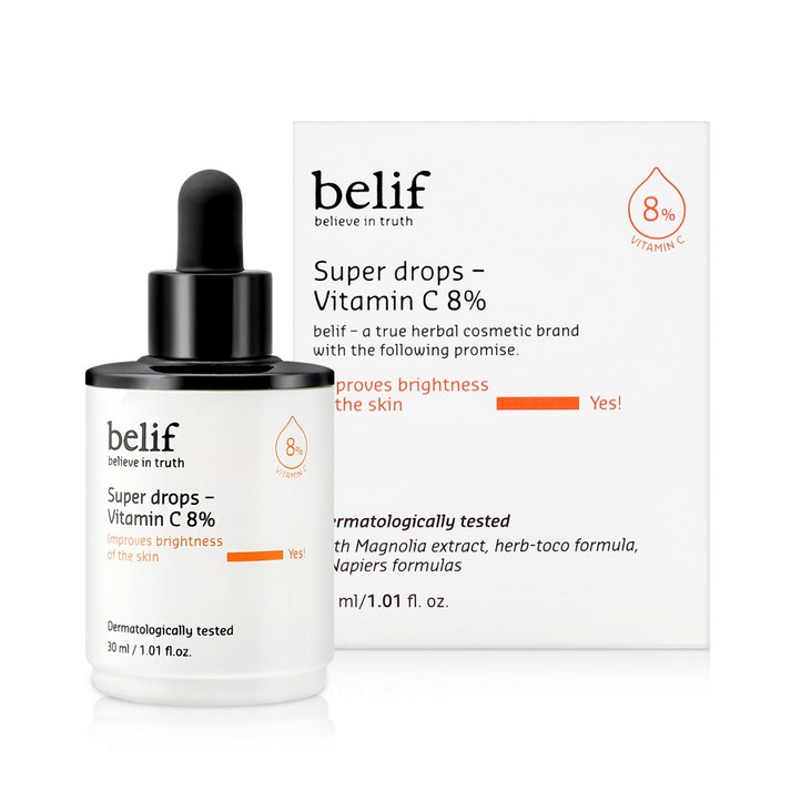 빌리프 슈퍼드랍스 비타민C 8 미백 비타민 앰플 30ml, 30ml, 1개 빌리프 슈퍼드랍스 비타민C 8 미백 비타민 앰플 30ml, 30ml, 1개