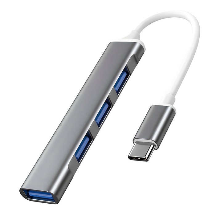 셀인스텍 TYPEC TO USB 4포트 슬림허브 CH401 셀인스텍 TYPEC TO USB 4포트 슬림허브 CH401
