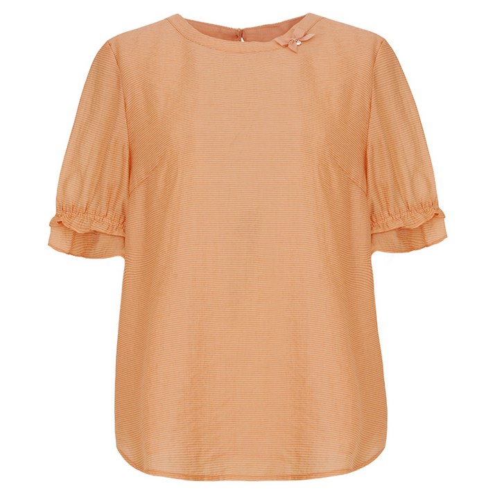 올리비아하슬러 라운드넥 리본 포인트 블라우스 OHCMBL902