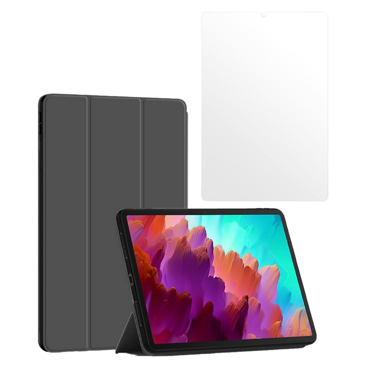 칸탐 케이스  강화유리 필름 세트, 다크그레이케이스