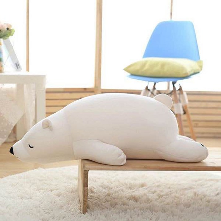 순잠 북극곰 곰돌이 애착인형 바디필로우 순잠 북극곰 곰돌이 애착인형 바디필로우