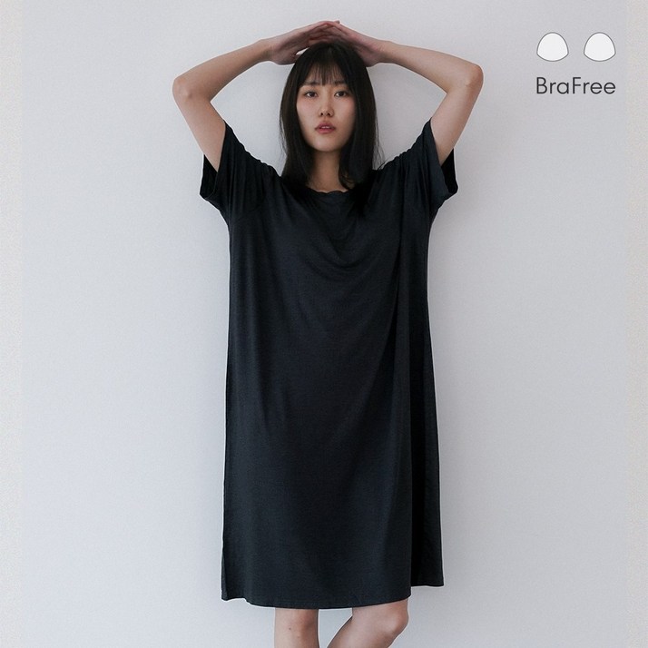 [소프트라이프] 편안함의 차원이 다른 브라프리 심플원피스(반팔)