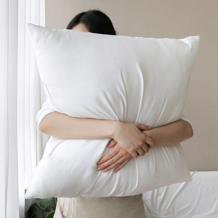 포홈 거실 쇼파 대형 사각 등쿠션 솜 65x65cm, 단일선택