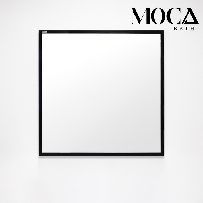 모카바스 욕실용 거울 모음, 퓨어 블랙 욕실거울(800X800)
