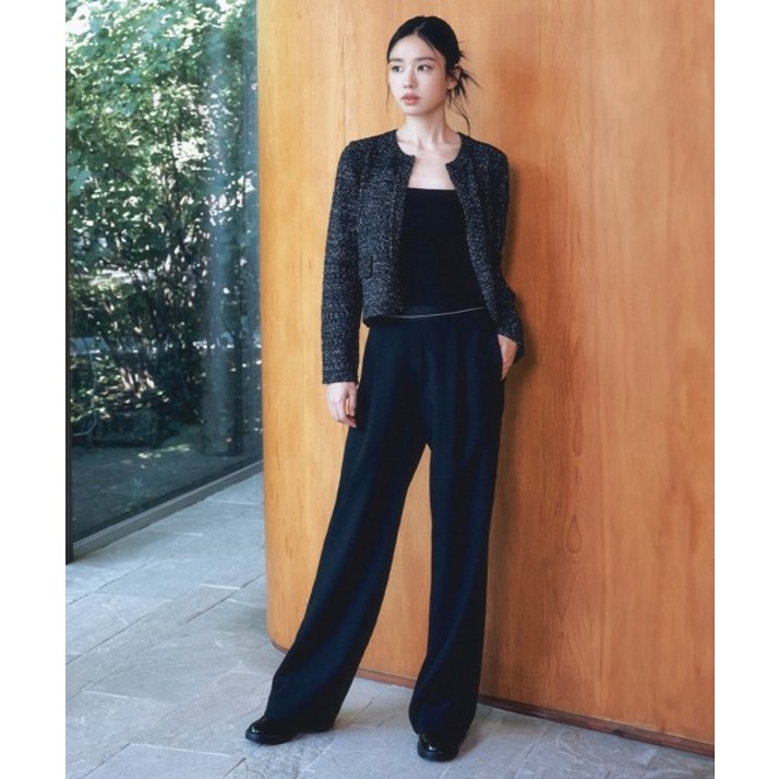 매장정품 셀렙샵에디션 CELEBSHOP EDITION 25FW 이밴드 세미와이드 슬랙스 블랙 20651985771 129320