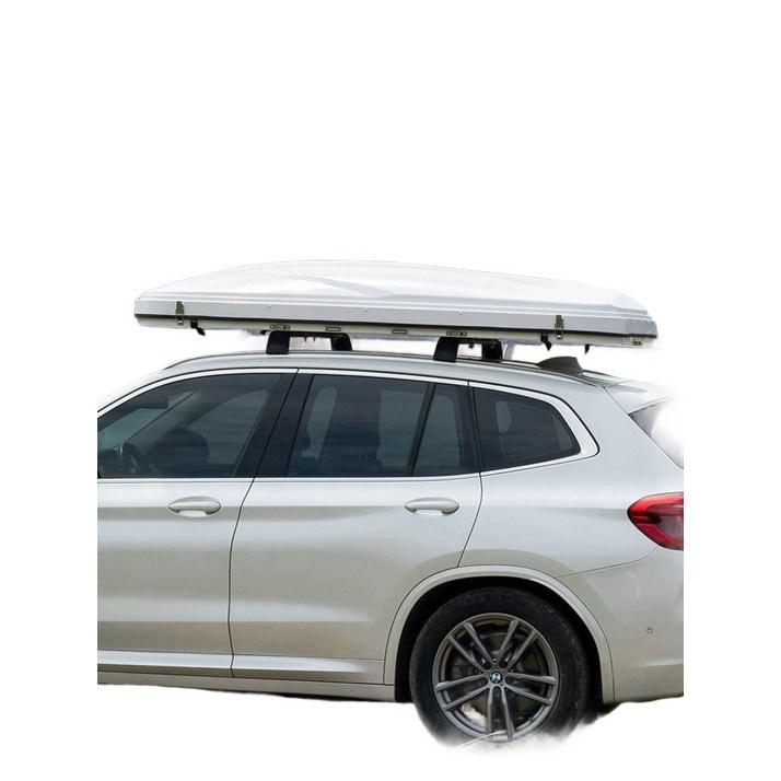 자동 접이식 루프 하프로 지붕 야외 부품 차박 차량용 힌지 하드케이스 단독키 폴딩 오프로드 및 여행, 기본 사용 인원, 대형 블랙+카키