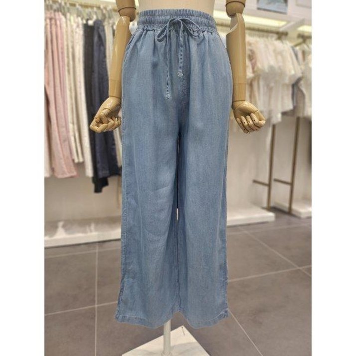 [이프네](_)(DP5WPT01)텐셀밴딩와이드팬츠