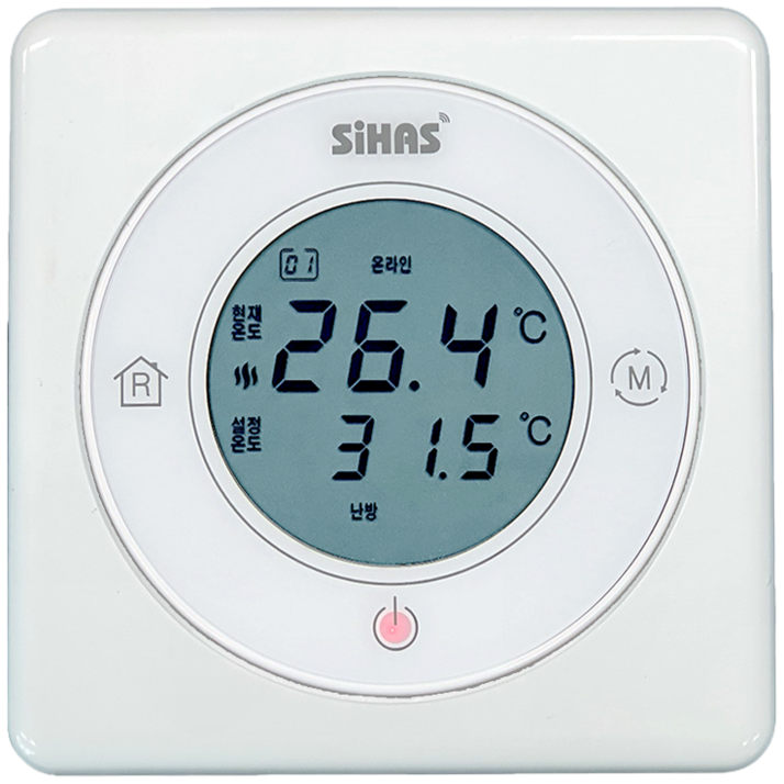 시하스 원형 IoT 온도조절기 HQM-300WC