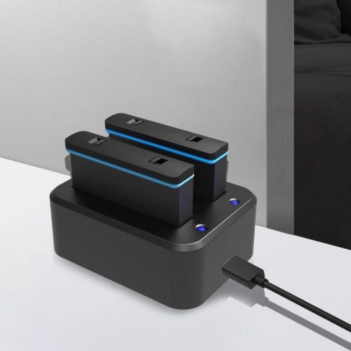 배터리 충전기 어댑터 Insta360 X3 USB c형 휴대용 배터리 충전기 허브 도크 5V 3A 표시기 포함 카메라 액세서리 인스타 360
