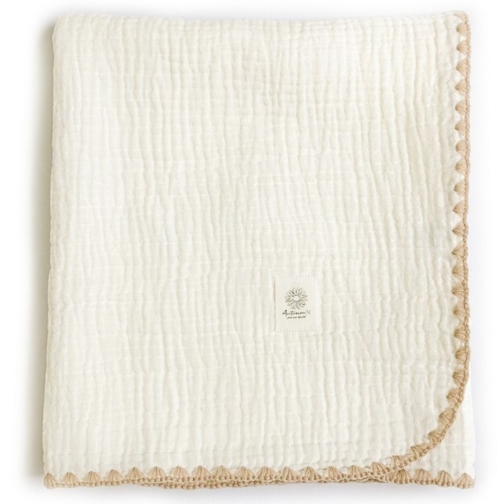 어텀31 사계절 아기 거즈 블랭킷, 화이트