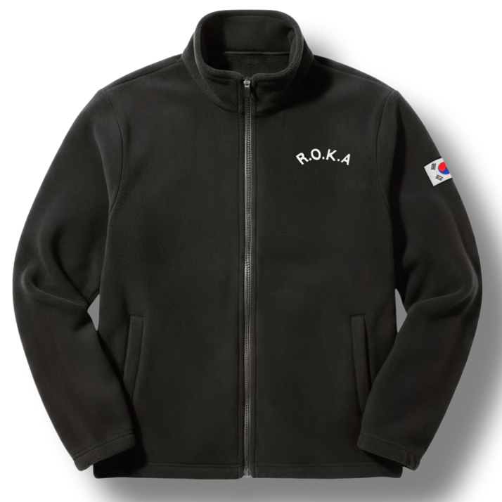 macci 마찌 히트포뮬러 ROKA 자수 코리아 아미 보아털 기모 로카 후리스 집업 정품