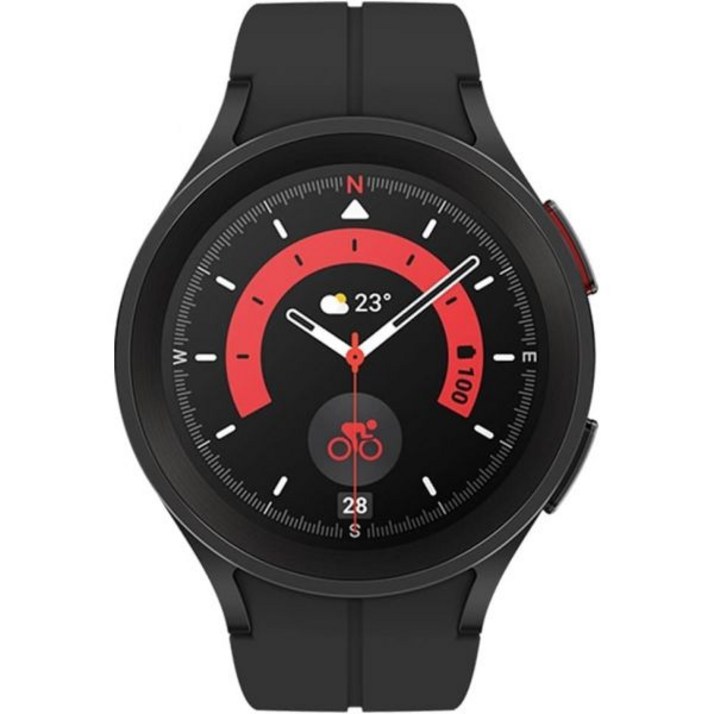 삼성 갤럭시 워치 5 프로 45mm WIFI  4G LTE 1.4 Super AMOLED 스마트워치 GPS 블루투스 포함 수면 코칭 생체 활성 센서 방수 R925U 고속 충전