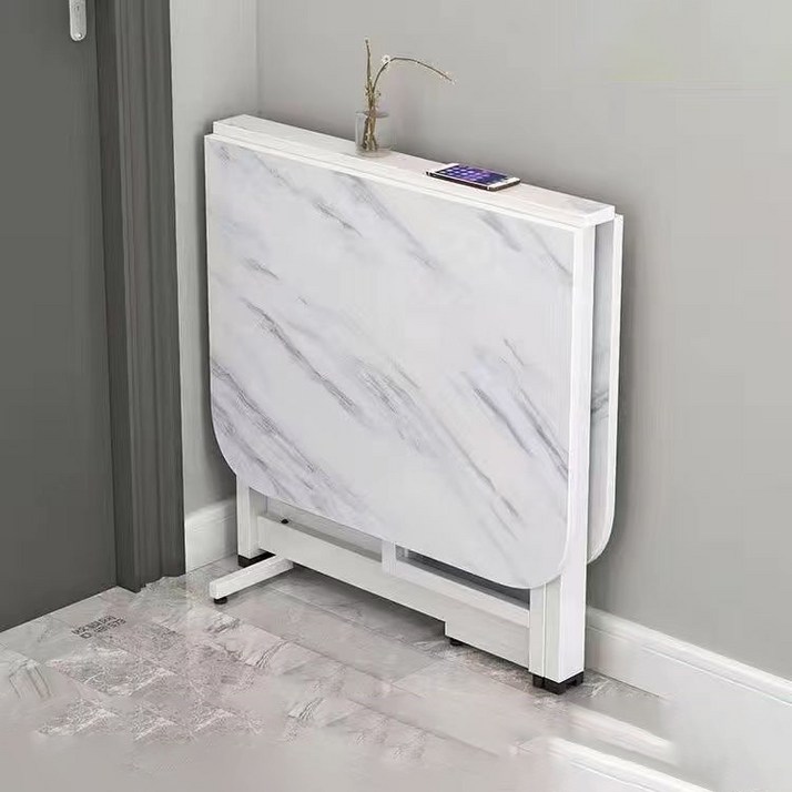 거실 접이식 확장형 기능성 고급 원룸 테이블, 화이트A