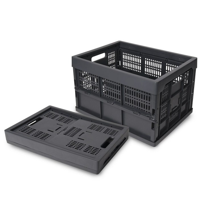 멀티 접이식 폴딩박스 대용량 60L, 1개, 다크그레이