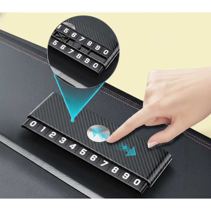 아미도스 시크릿 탄소섬유 듀얼 주차번호판