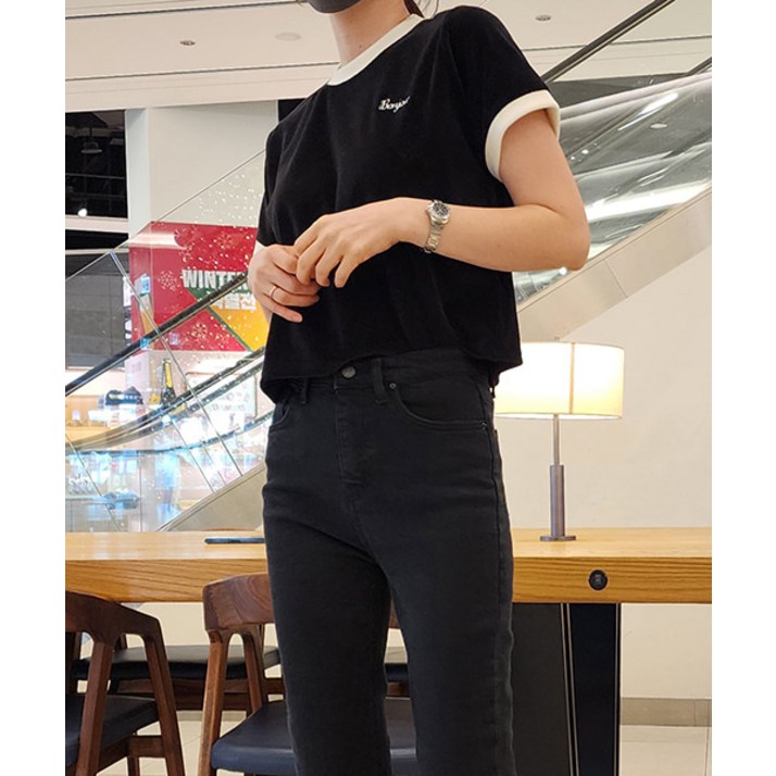 벨로아배색 T