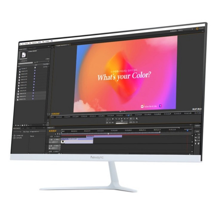 비트엠 비트엠 Newsync X248F IPS 베젤리스 HDR 화이트