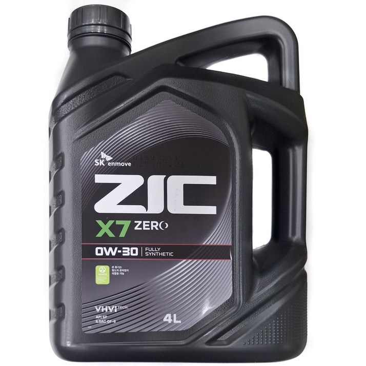 지크 X7 제로 0W30 4L 가솔린 엔진오일, 0w30, 1개, 지크 제로 가솔린 0W30 4L 1개