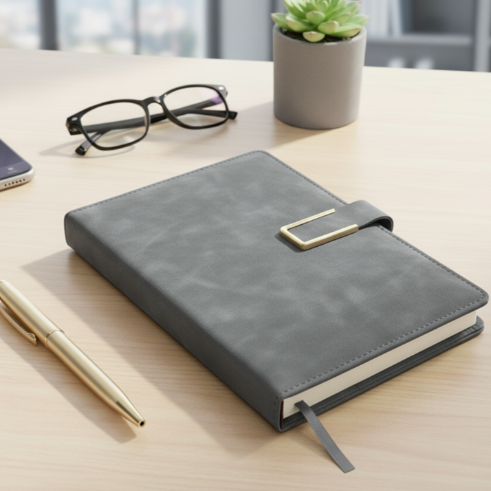 프라임그래피 업무용 다이어리 방수 심플 A5, 1개, 애쉬 그레이