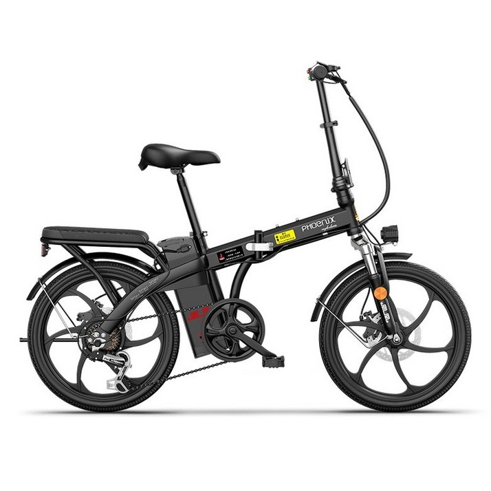 20인치 전기 자전거 6단 변속기 48v 리튬배터리 아빠퇴직선물 입학선물 와이프생일선물, 다크그레이