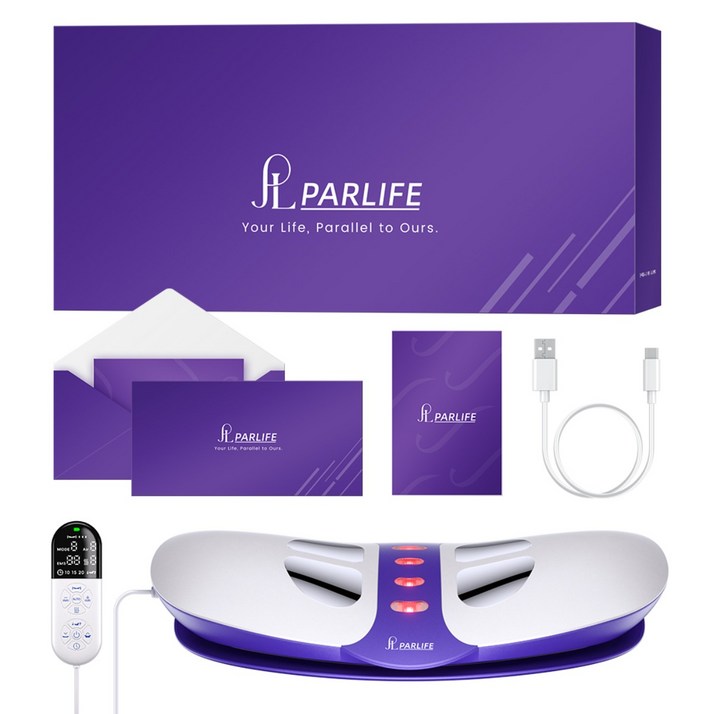 파라이프 허리 마사지기 저주파 EMS 안마기 온열 찜질 스트레칭