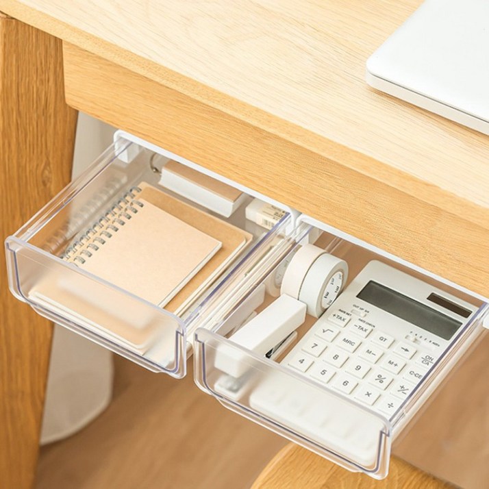 책상밑 서랍장 수납함 히든 부착형 정리함 수납공간 사무실 학생