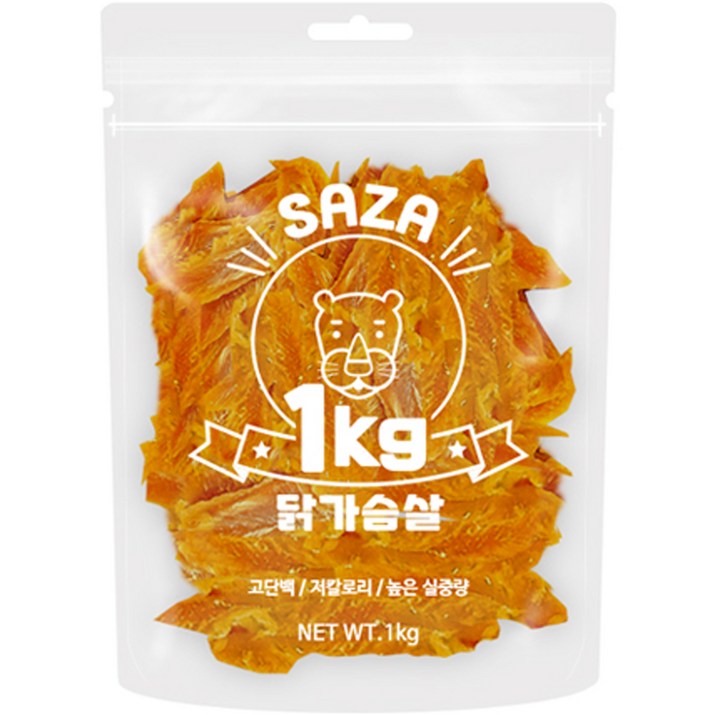 사자 강아지 대용량 실속형 간식 1kg, 닭가슴살, 1kg, 1개