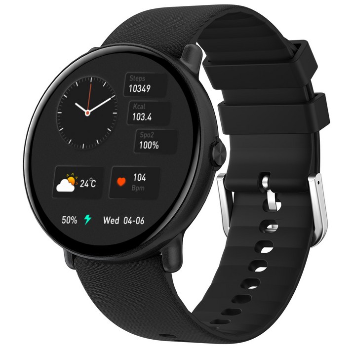 [한정특가 35990원]웨어러블 통화 수발신 스마트워치 Y6 AMOLED, GPS + 블루투스, 3.6cm, 블랙