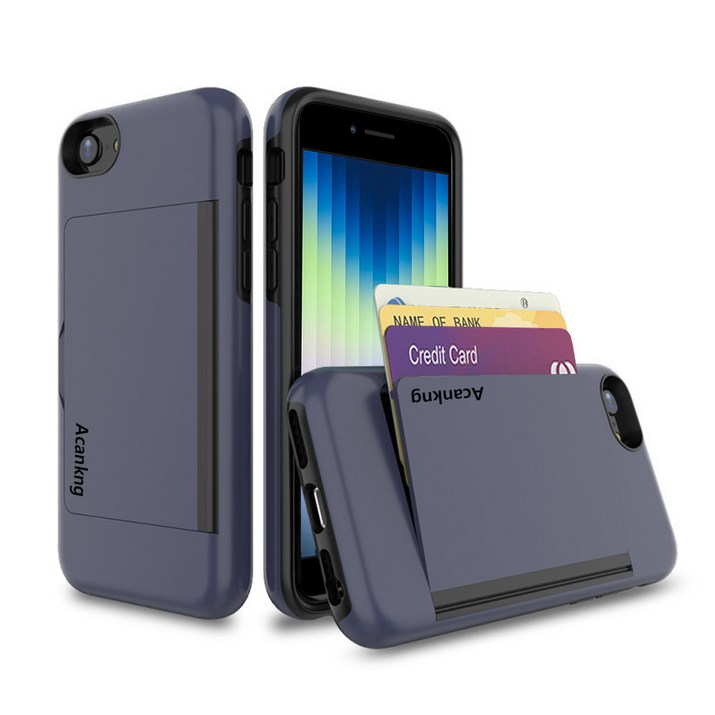 아칸크 카드 수납 범퍼 하드 휴대폰 케이스