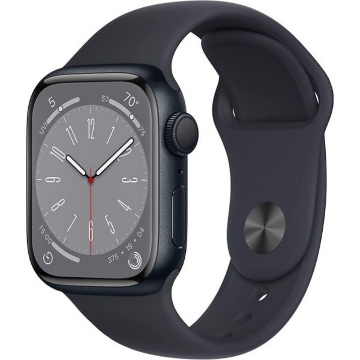 Apple Watch 시리즈 8GPS, 41MM  미드나잇 스포츠 밴드 SM이 포함된 알루미늄 케이스프리미엄 리뉴얼