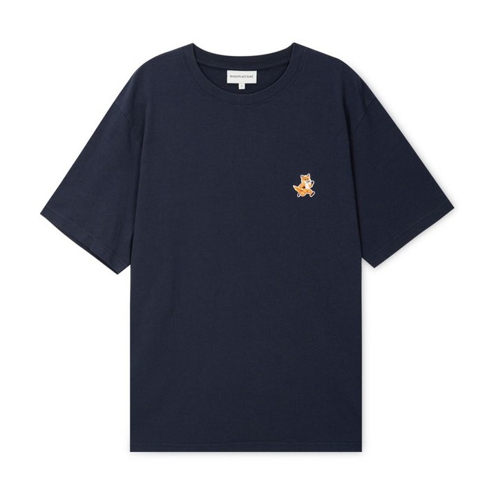 백화점정품 메종키츠네 반팔 티셔츠 남성 스피디 폭스 잉크 블루 반팔티 MM00125KJ0008 IB