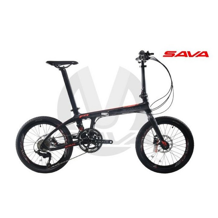 SAVA 사바 Z0-22S 카본 프레임 접이식 자전거 시마노105 기어22단 유압식 디스크 브레이크 고급 폴딩 미니벨로 20230504