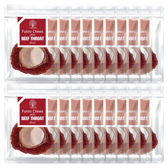 더내추럴 강아지 퍼니츄 소울대 링타입 S, 13g, 20개, 소고기맛