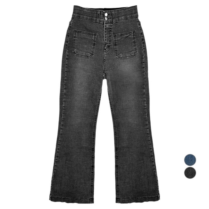 올리브데올리브 여성용 아웃포켓 부츠컷 데님팬츠