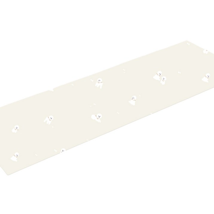 퍼핑 반려동물 폴딩타입 견종디자인 매트 1단, 비숑, 1개