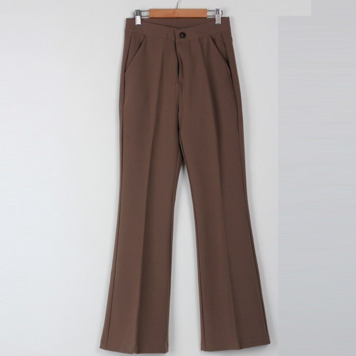 빼빼 여성용 시크릿밴딩 세미 부츠컷 슬랙스