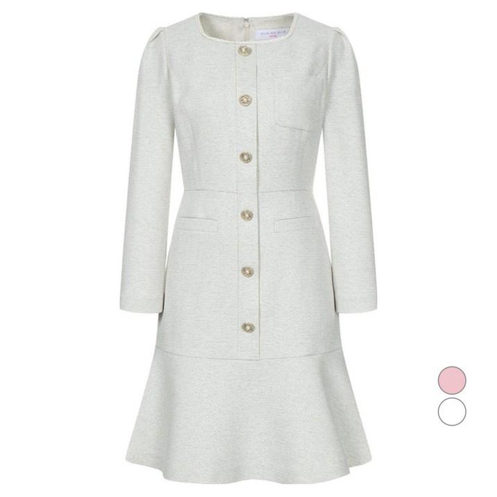 올리브데올리브 여성용 넥포인트 트위드 원피스