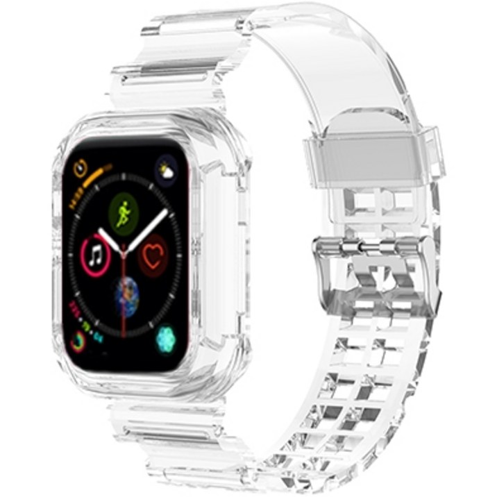 워치와치 클리어 젤리 애플워치 호환 스트랩, 투명