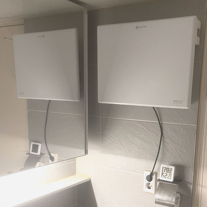 화장실용 욕실용 무타공 벽걸이 히터 온열기 난로 온풍기 컨벡터