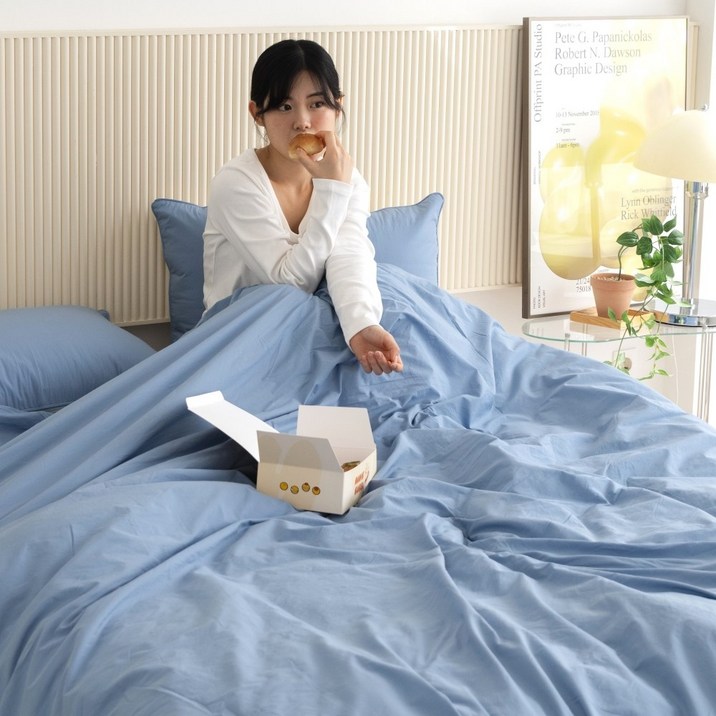 멜루나 100수 순면 모달 100% 호텔 차렵이불 세트