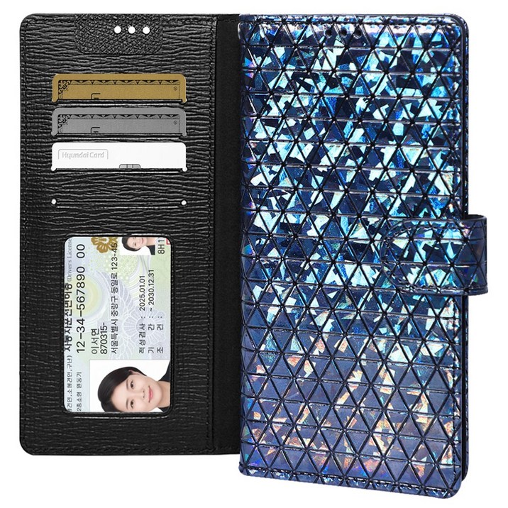 폰누리 글린트 가죽 다이어리 휴대폰 케이스