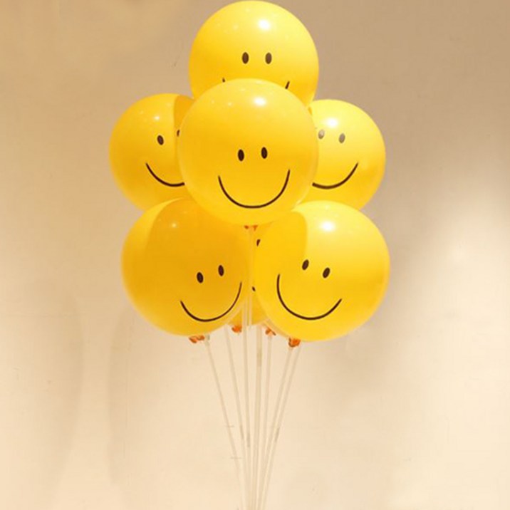 한수위 생일 파티 풍선 100개 세트 스마일 레티링 축하 이벤트 용품