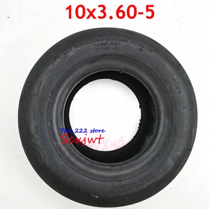 KARTING 휠 타이어 DIY 포 고 카트 ATV 버기 쿼드 CST 10x3.60-5 튜브리스 프론트 5 인치